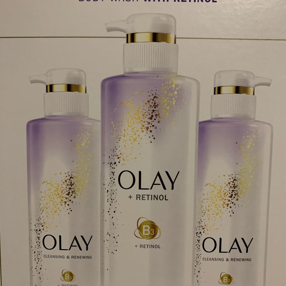 - 3 pack Olay body wash with Retinol
